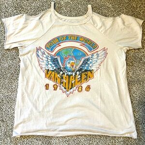 Torrid Classic Fit Cold Shoulder Van Halen T-Shirt Size 0 (L)